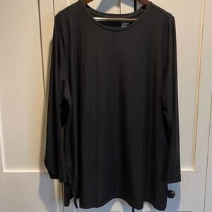 Lands End Black Active Tunic Tee Size 2X